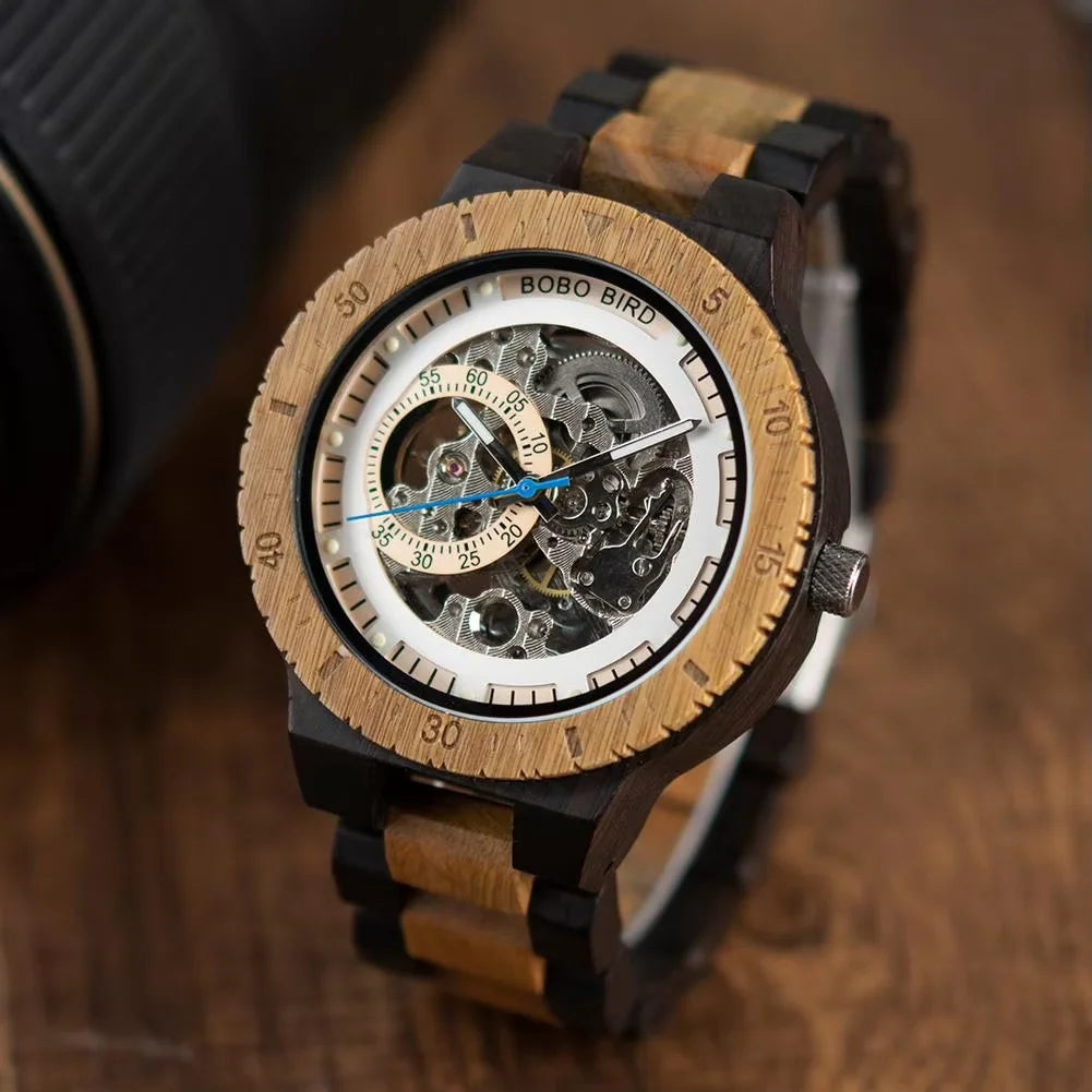 BOBO BIRD Wooden Mechanical Watch