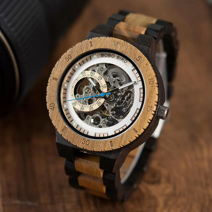 BOBO BIRD Wooden Mechanical Watch