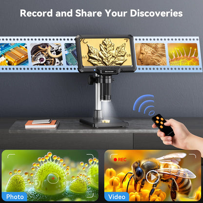 Hayve MK7 7-Inch 1200X 16MP Digital Microscope with IPS Screen