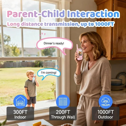 Kids Rechargeable Video Walkie Talkies (2-Pack)