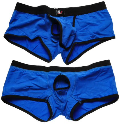 Men's Breathable Open-Pouch Cotton Boxer Briefs