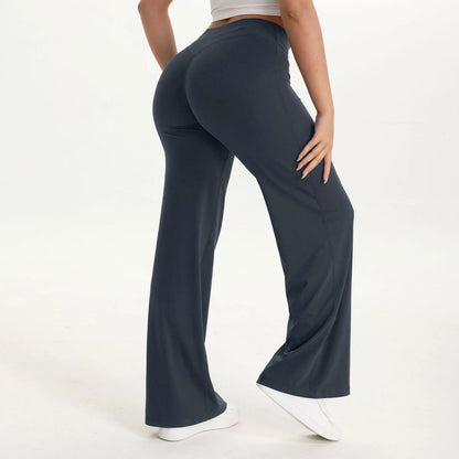 NCLAGEN Women’s Seamless Flare Yoga Leggings – High-Waist Butt Lifting Activewear