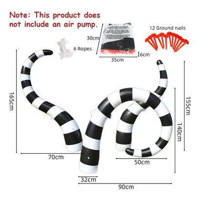 Giant Inflatable Halloween Sandworm Decor