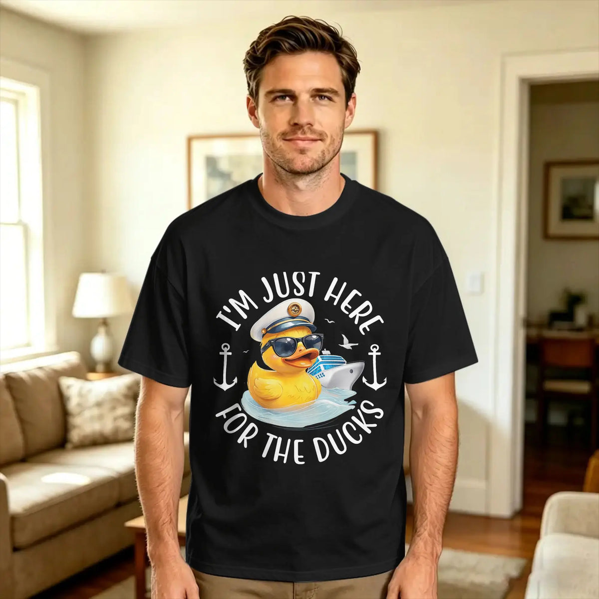 Men’s 100% Cotton Oversized Streetwear T-Shirt – Casual Summer Crewneck Tee
