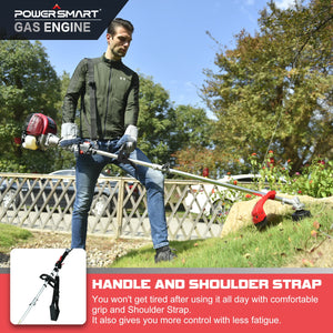 Powersmart 25.4cc 16" Gas String Trimmer & Edger