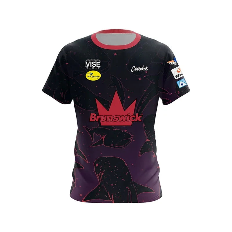 Brunswick Floral Garden Gnome Performance Bowling Jersey
