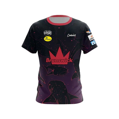 Brunswick Floral Garden Gnome Performance Bowling Jersey