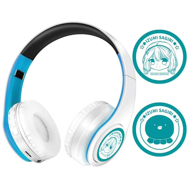 Anime Print Demon Slayer Headphones with Mic