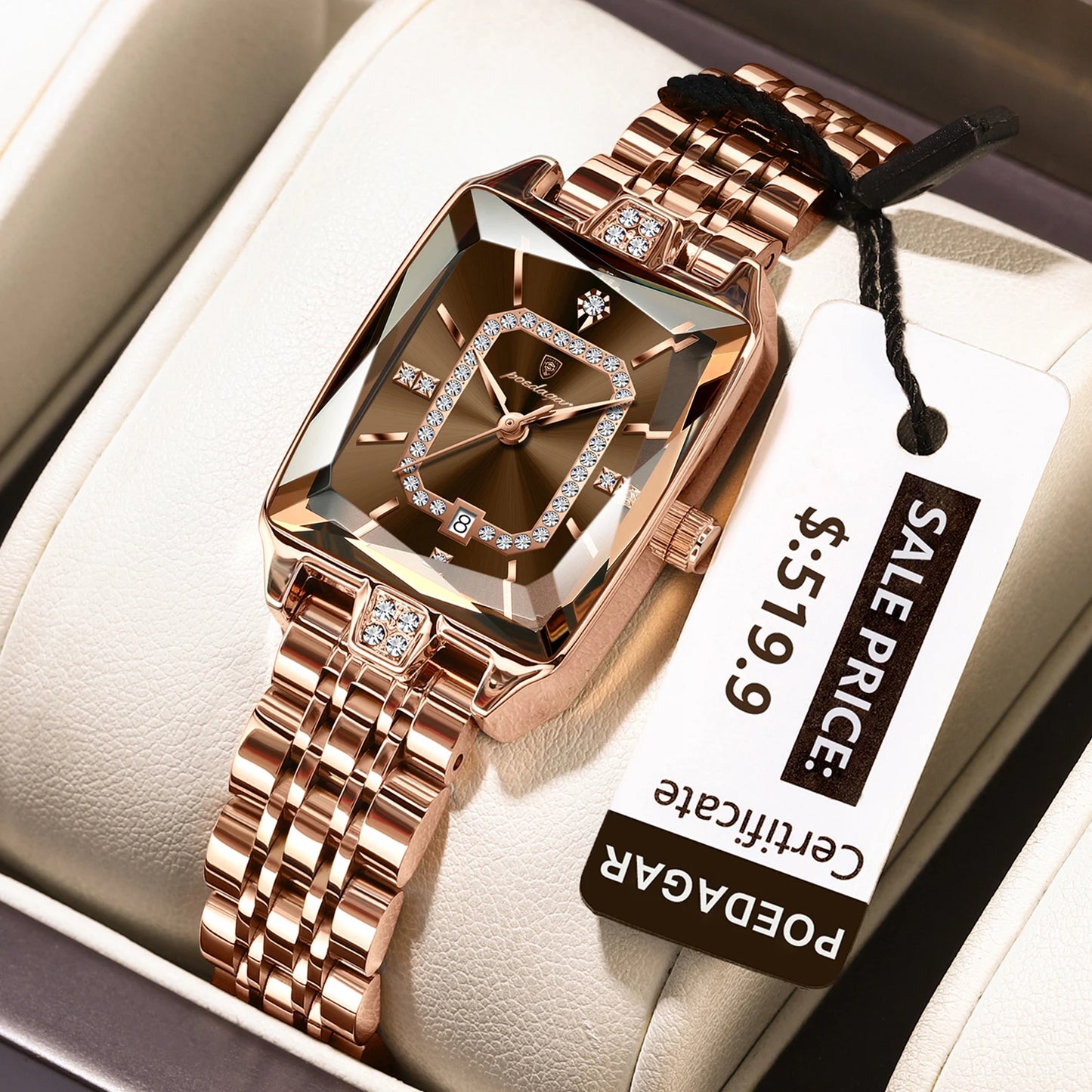 POEDAGAR Elegant Waterproof Women's Wristwatch