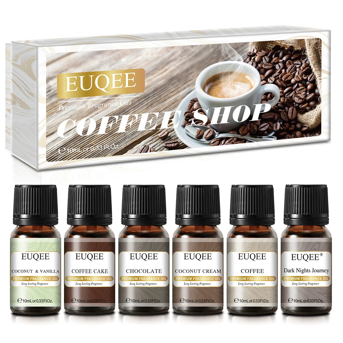 EUQEE 6pcs Fragrance Oils Set 10ml