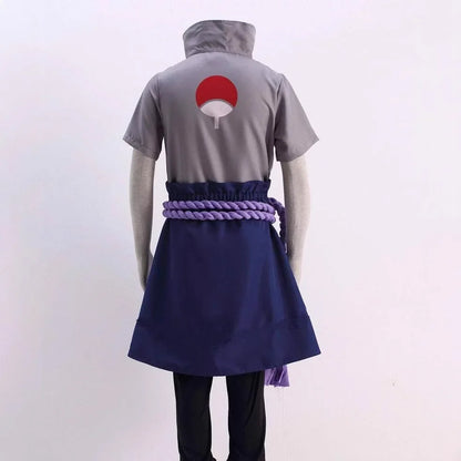 Anime Uchiha Sasuke Cosplay Costume Set
