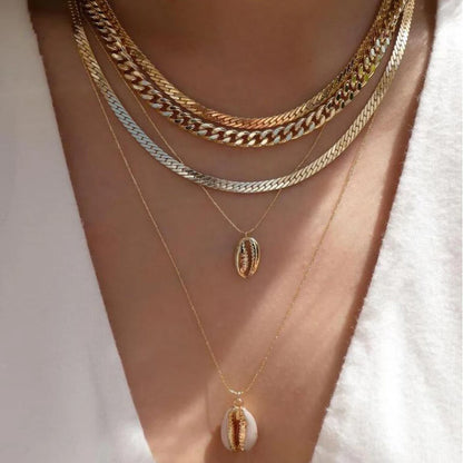 5pcs Simple Braided Bead Chain Necklaces