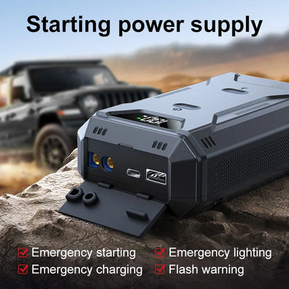 Portable 26800mAh Car Battery Jump Starter & Digital Power Bank