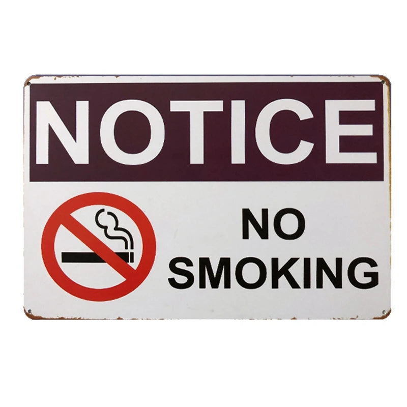 Funny No Soliciting Vintage Metal Tin Sign