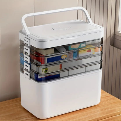 Multi-Layer Waterproof Pill & Medicine Organizer Storage Box