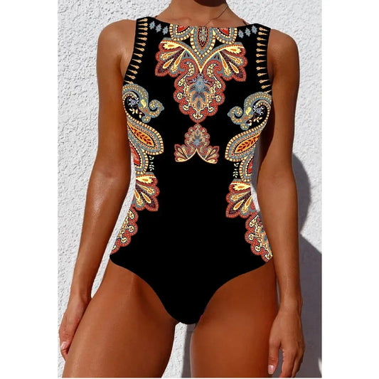 Printed One-piece Swimsuit