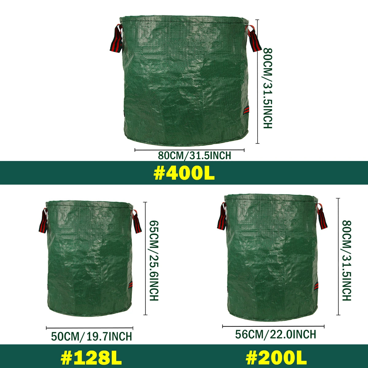 Heavy-Duty Reusable Garden Waste Bag – Waterproof Foldable Leaf & Debris Collector