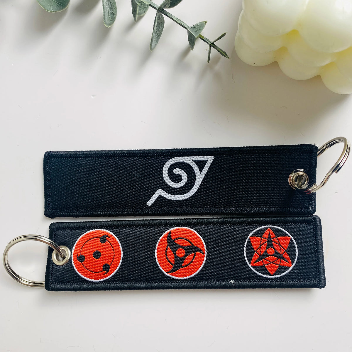 Anime Character Embroidered Key Tag