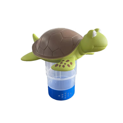 Green Turtle Floating Pool Chlorine Dispenser Fits 1" & 3" Tablets