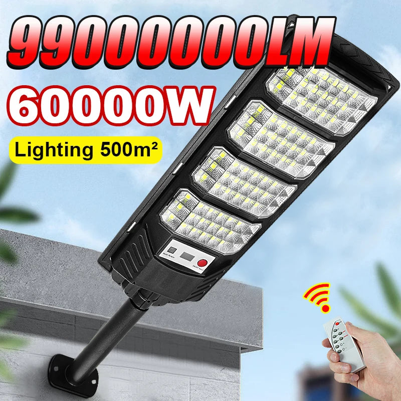 99000000LM 60000W Outdoor Solar LED Motion Sensor Street & Garden Light