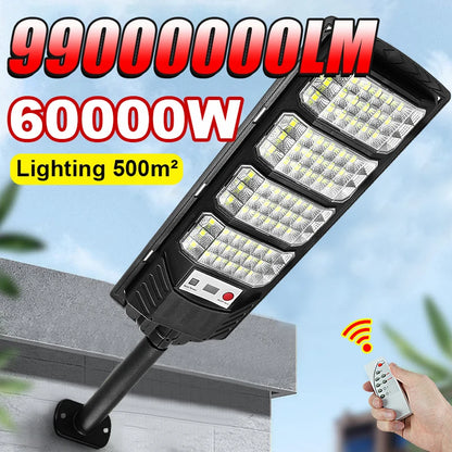 99000000LM 60000W Outdoor Solar LED Motion Sensor Street & Garden Light