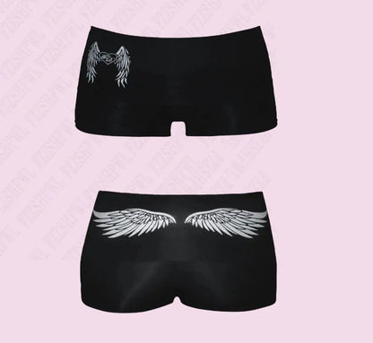 Retro Millennium Patterned Printed Shorts