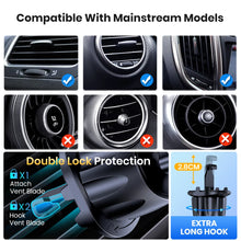 TOPK Car Phone Holder Upgraded Metal Hook