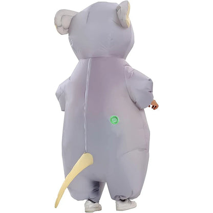 Adult Inflatable Mouse Costume Blow-Up Halloween Suit