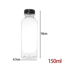 150-500ML Empty Plastic Drink Containers with Black Screw Caps