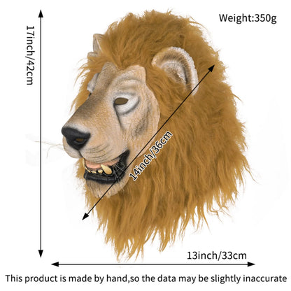 Realistic Lion Latex Mask