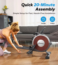 Foldable Magnetic Rowing Machine with 16 Silent Resistance Levels