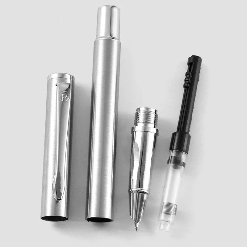 Luxury Metal Fountain Pen 0.38/0.8/1.3mm Curved Nib