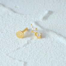 CANNER Simple Flat Head Pierced Stud Earrings