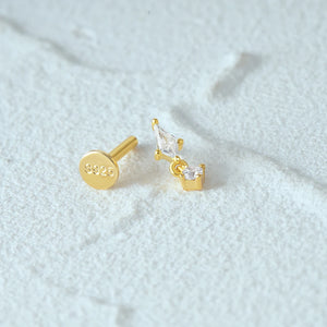 CANNER Simple Flat Head Pierced Stud Earrings