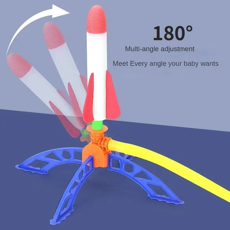 Air Rocket Foot Pump Launcher Toys Sport Game