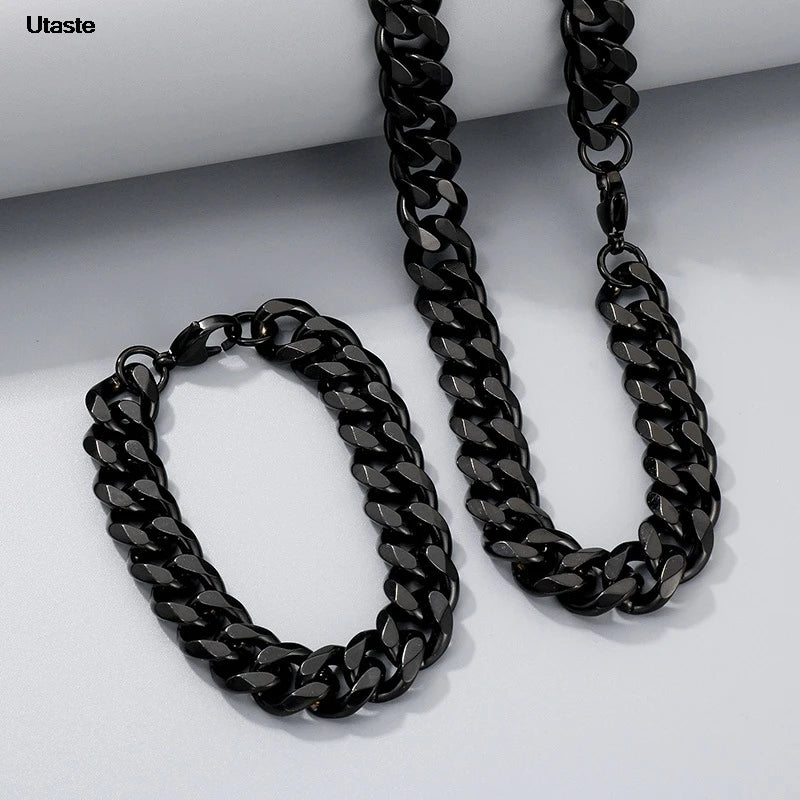 Stainless Steel Cuban Chain Necklace