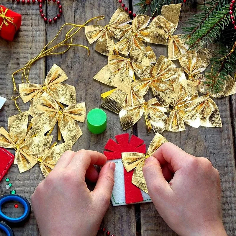 Multi-pack Bowknot Christmas Bow Decorations