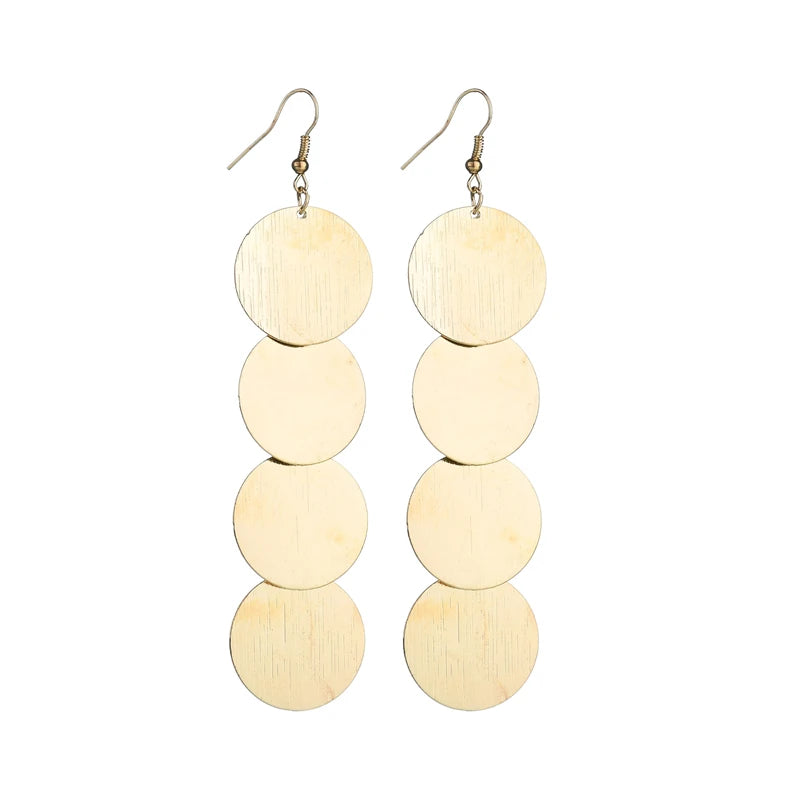 Floating Long Hook Earrings