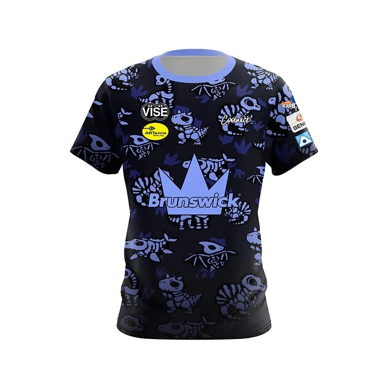 Brunswick Floral Garden Gnome Performance Bowling Jersey