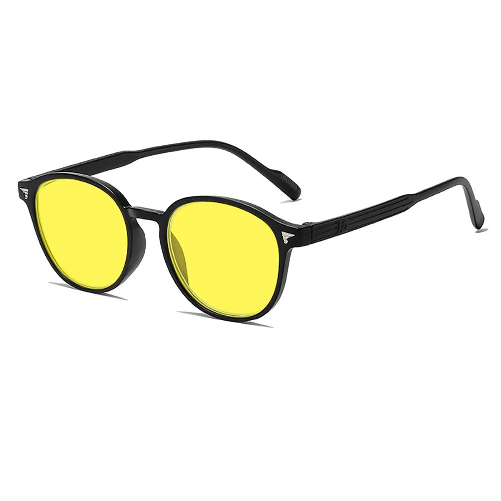 Vintage Round Blue Light Blocking & Night Vision Gaming Glasses