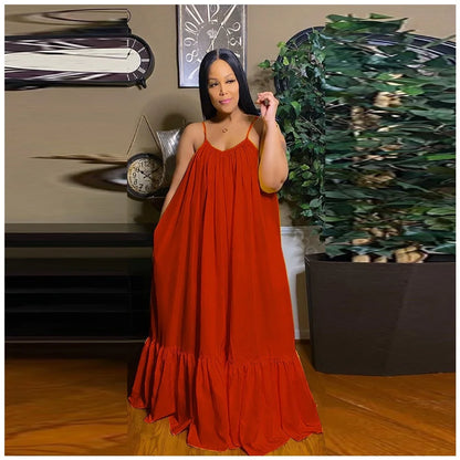 Loose Long Candy Color Dress