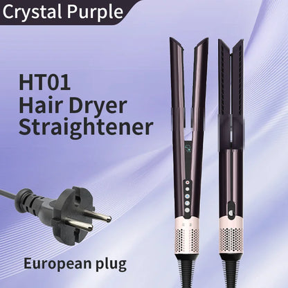 HT01 2-in-1 Hair Dryer & Straightener Brush