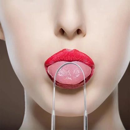 Stainless Steel Tongue Cleaning Scraper