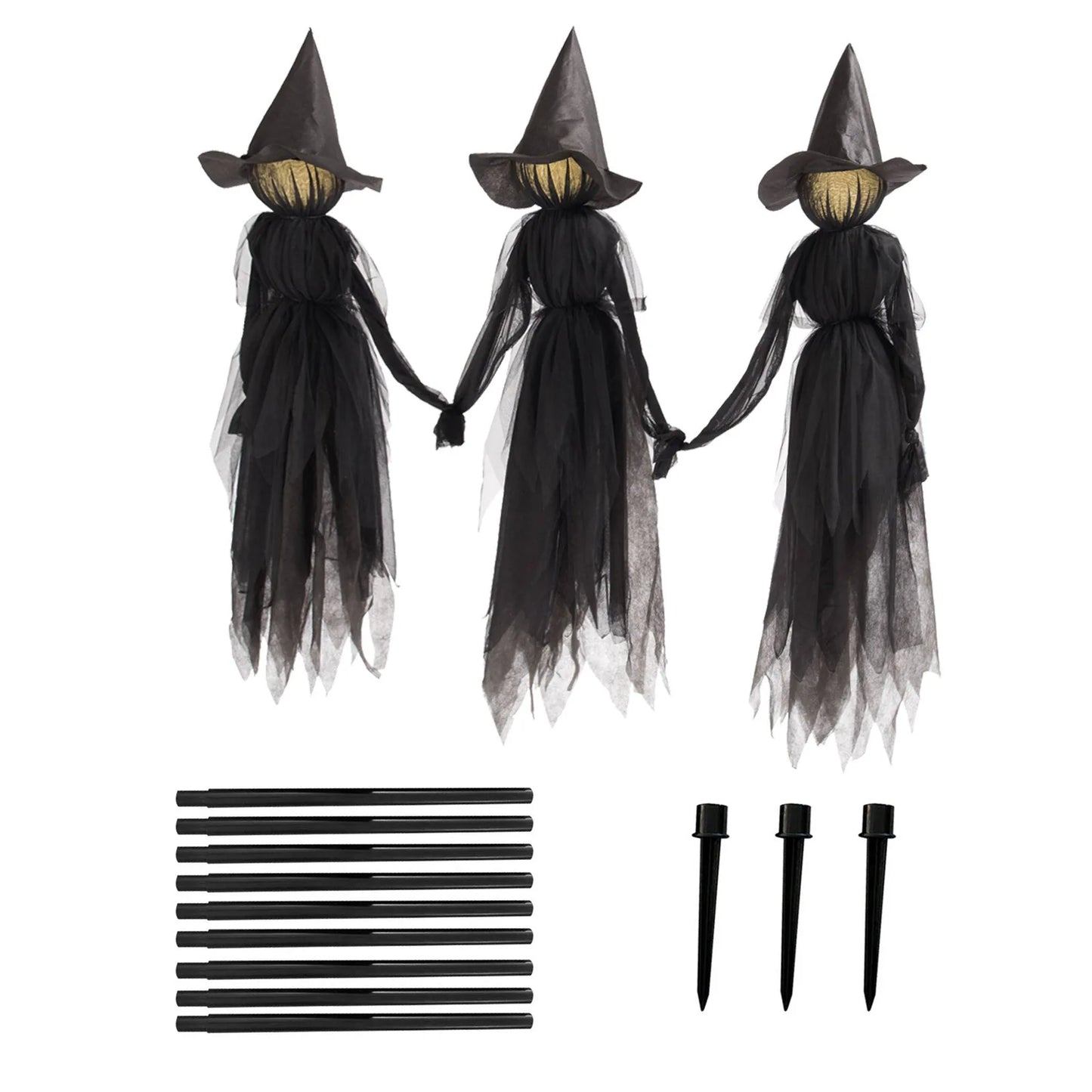 Black Creepy Cloth Halloween Decoration for Haunted Houses & Doorways