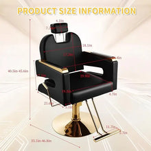 360° Swivel Hair Stylist Barber Chair with Headrest