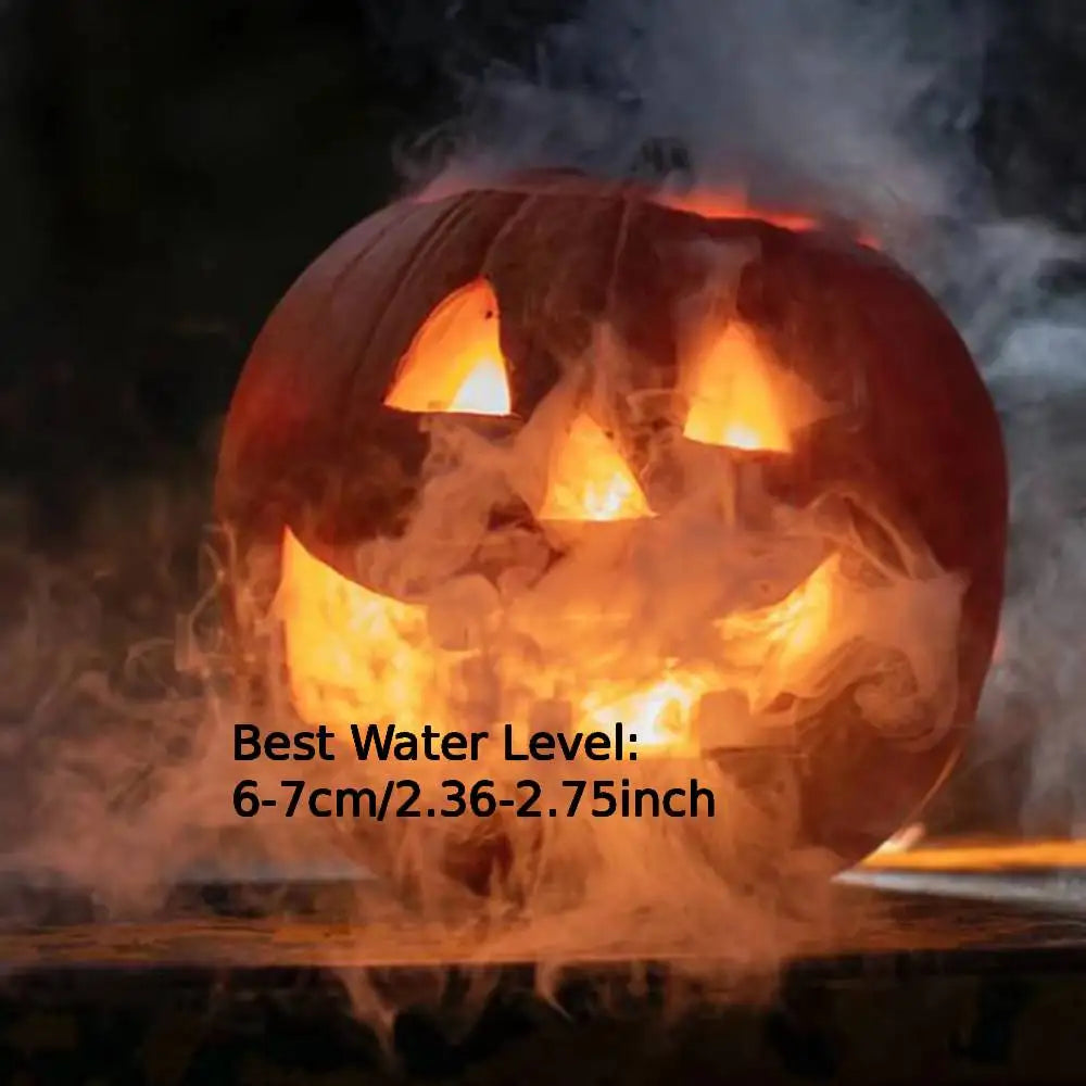 Halloween Ultrasonic Mist Maker Fogger with LED Pumpkin Light
