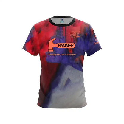 Hammer Graphic Color-Splash Performance Bowling Shirt