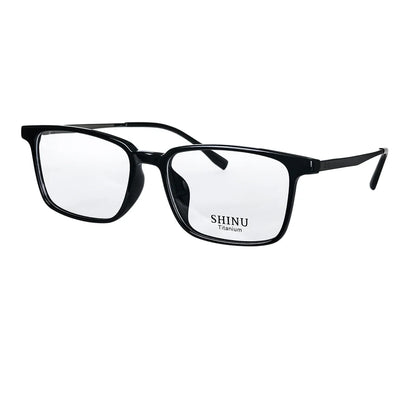 SHINU Men’s Intelligent Progressive Multifocal Reading Glasses – Titanium Square Frames