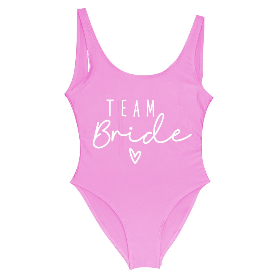 Team Bride One-Piece Swimsuit