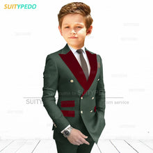 Slim Fit Peaked Lapel Formal Blazer and Pants Two Piece Suit